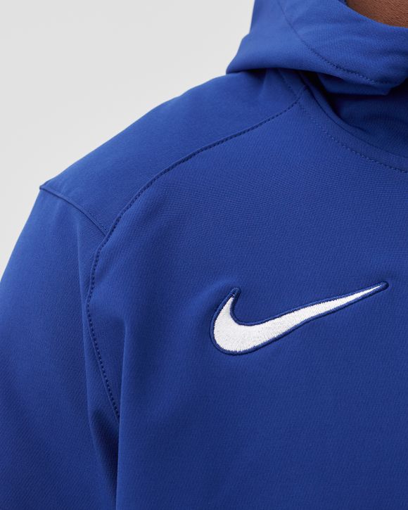 Nike LA Dodgers Wordmark Therma Performance Pullover Hoodie Blue