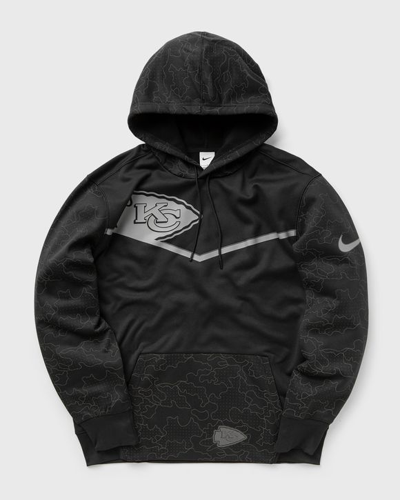 Nike Kansas City Chiefs RFLCTV Pullover Therma Hoodie Black