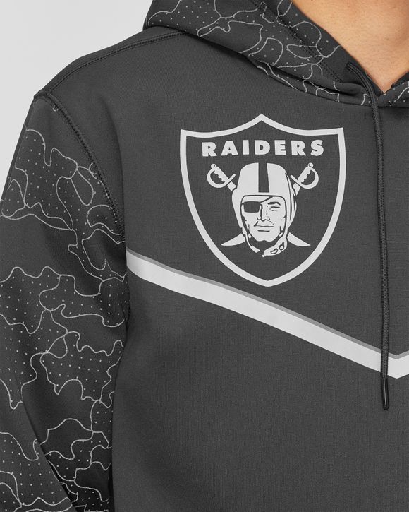 Nike Las Vegas Raiders RFLCTV Pullover Therma Hoodie Black - Black