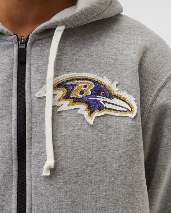 Nike Baltimore Ravens FZ Historic Lifestyle Hoodie Grey