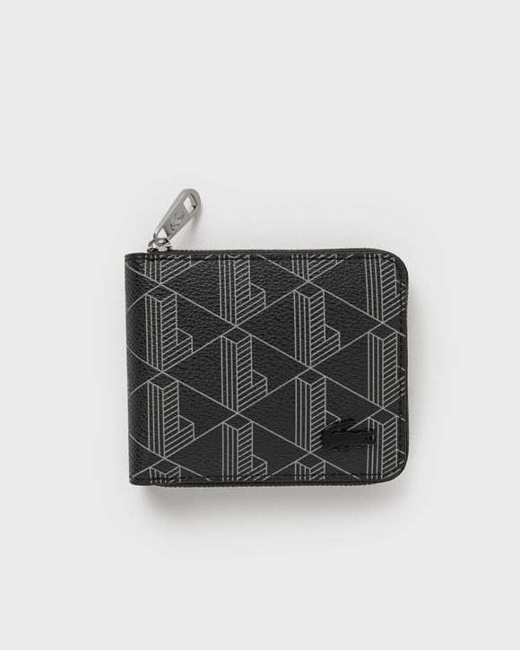 Lacoste Compact Monogram Wallet Black