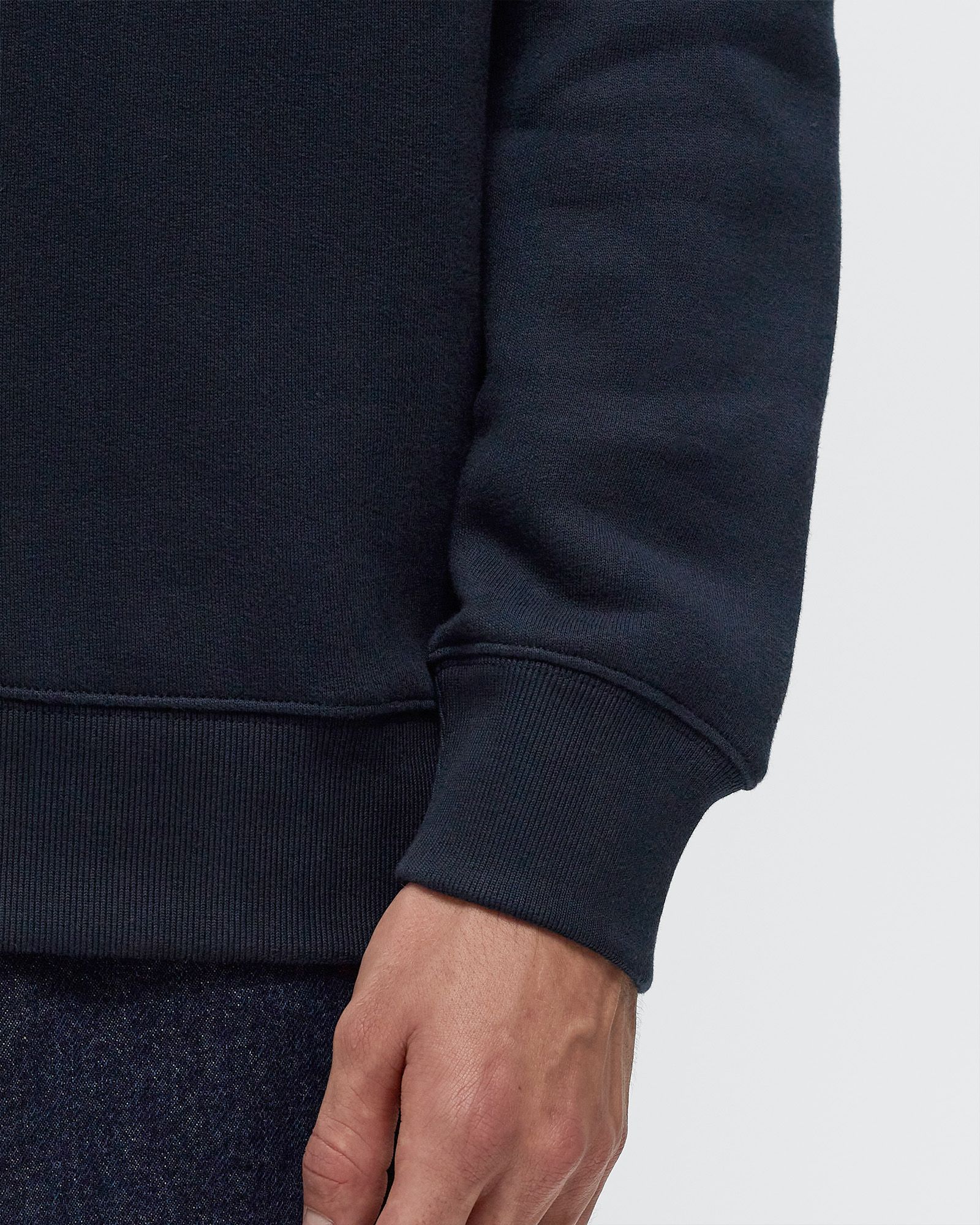 MAISON KITSUNE HANDWRITING STRIPED COMFORT SWEATSHIRT