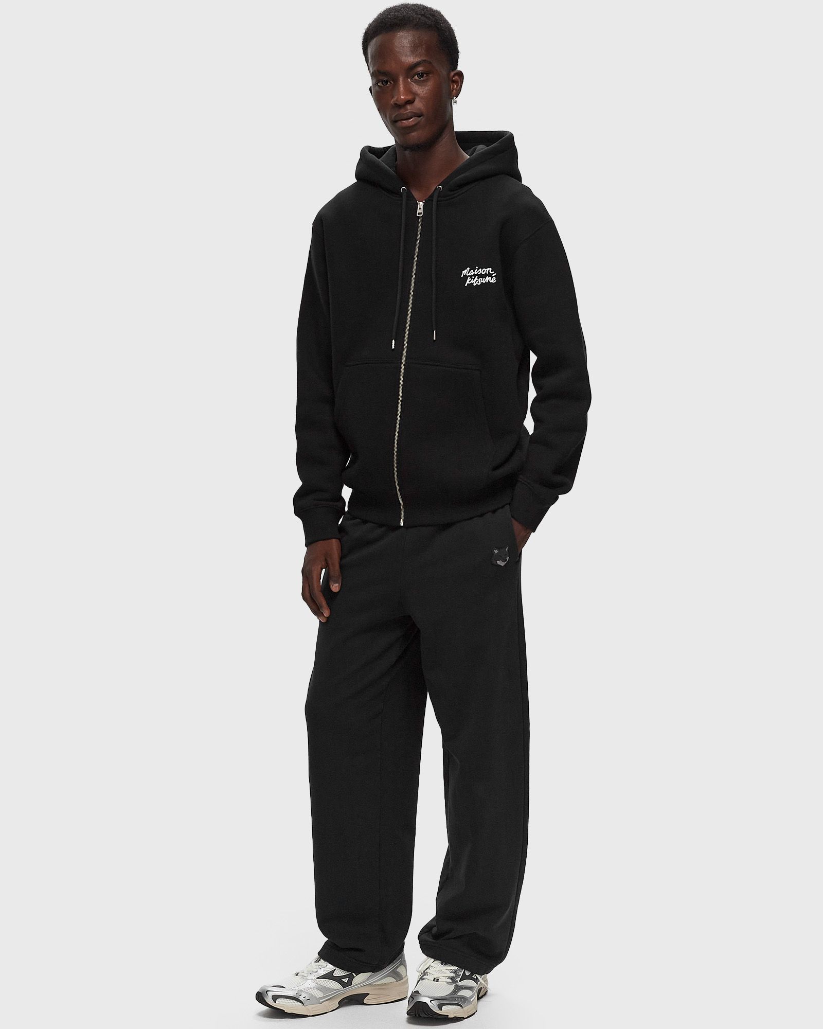 MAISON KITSUNE HANDWRITING STRIPED COMFORT SWEATSHIRT