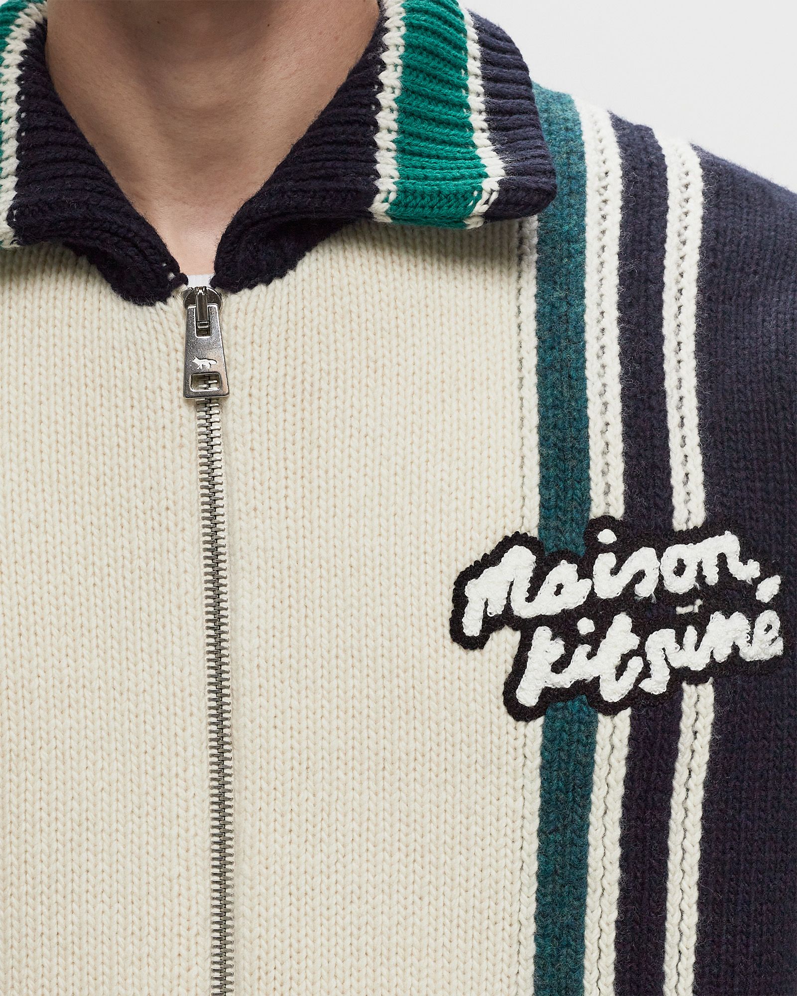 KNITTED COLLEGE BLOUSON