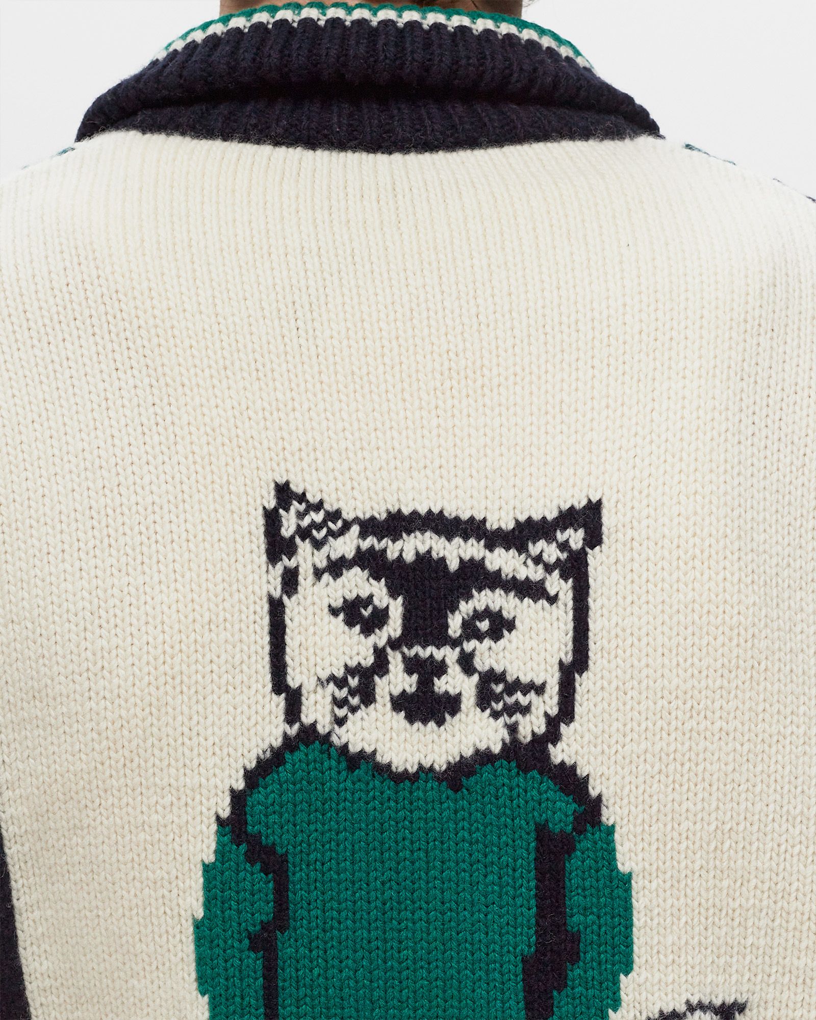 KNITTED COLLEGE BLOUSON