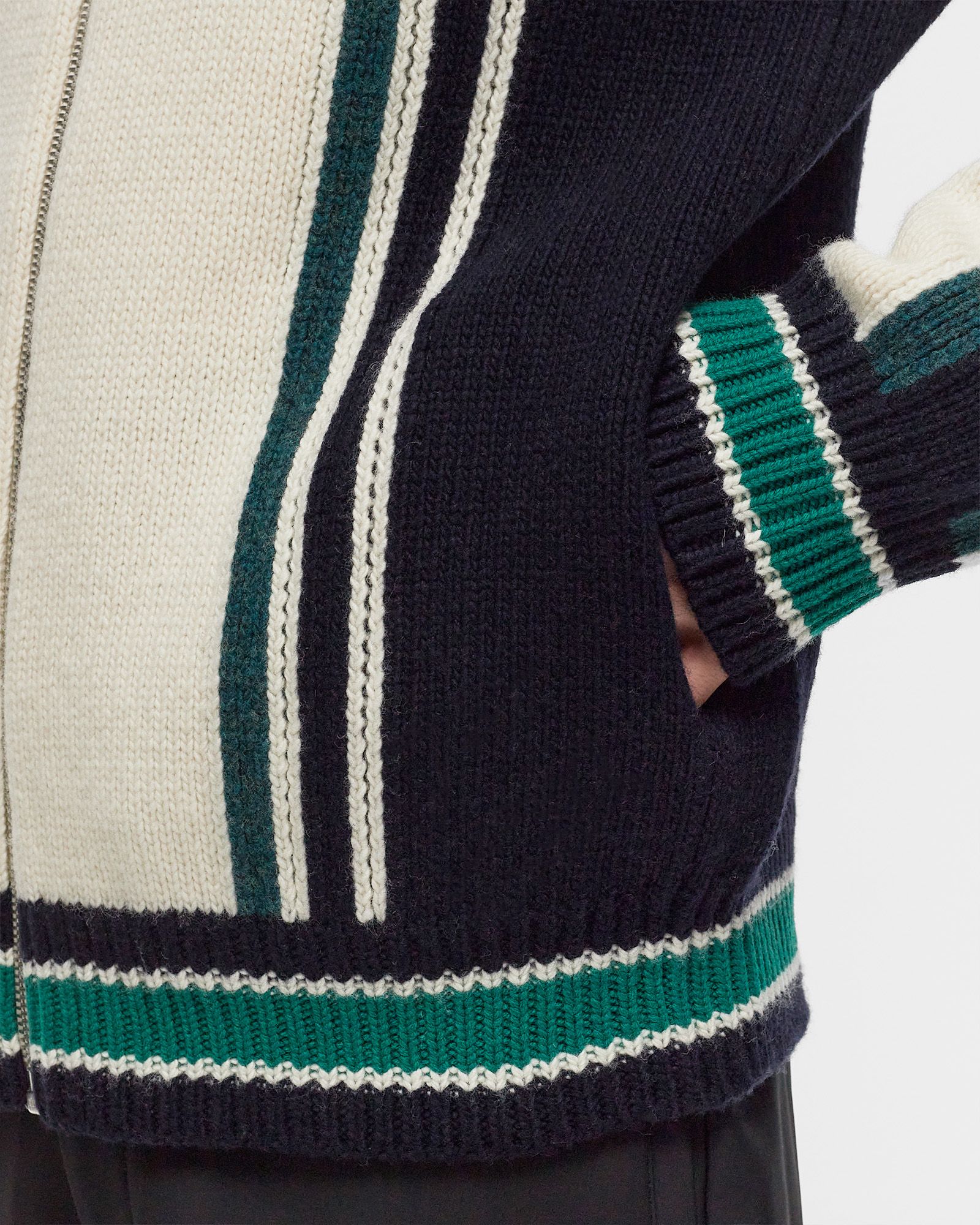 KNITTED COLLEGE BLOUSON