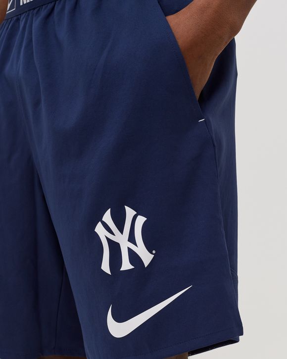 Nike New York Yankees Primetime Logo Dri-Fit Woven Short Blue