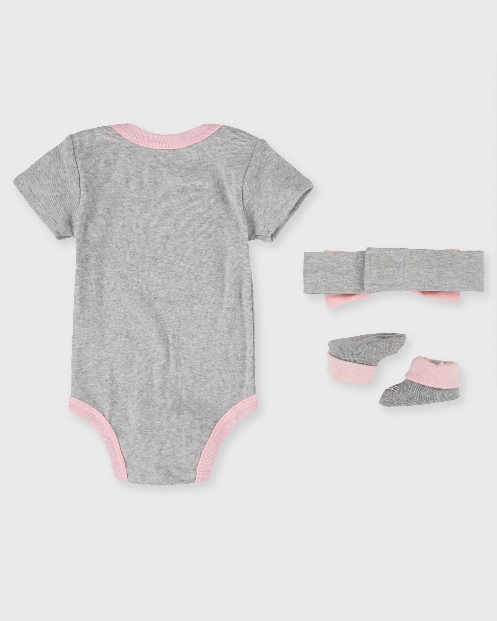 HEADBAND, BODYSUIT & BIB 3-PIECE SET