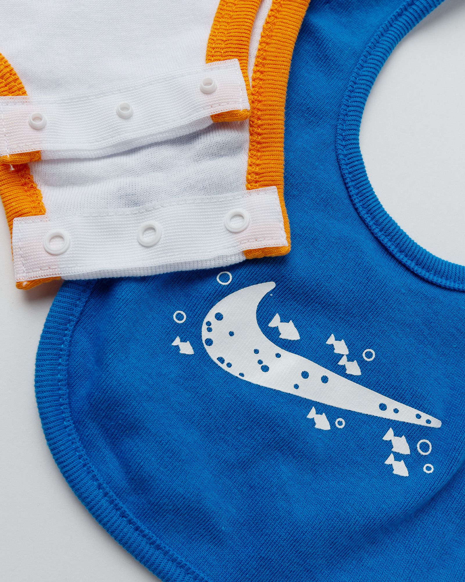 KSA CORAL REEF HAT, BODYSUIT & BIB 3-PIECE  SET
