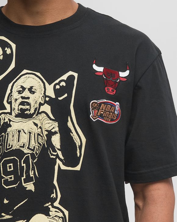 NBA BLOCKBUSTER SS PLAYER TEE VINTAGE LOGO CHICAGO BULLS DENNIS RODMAN