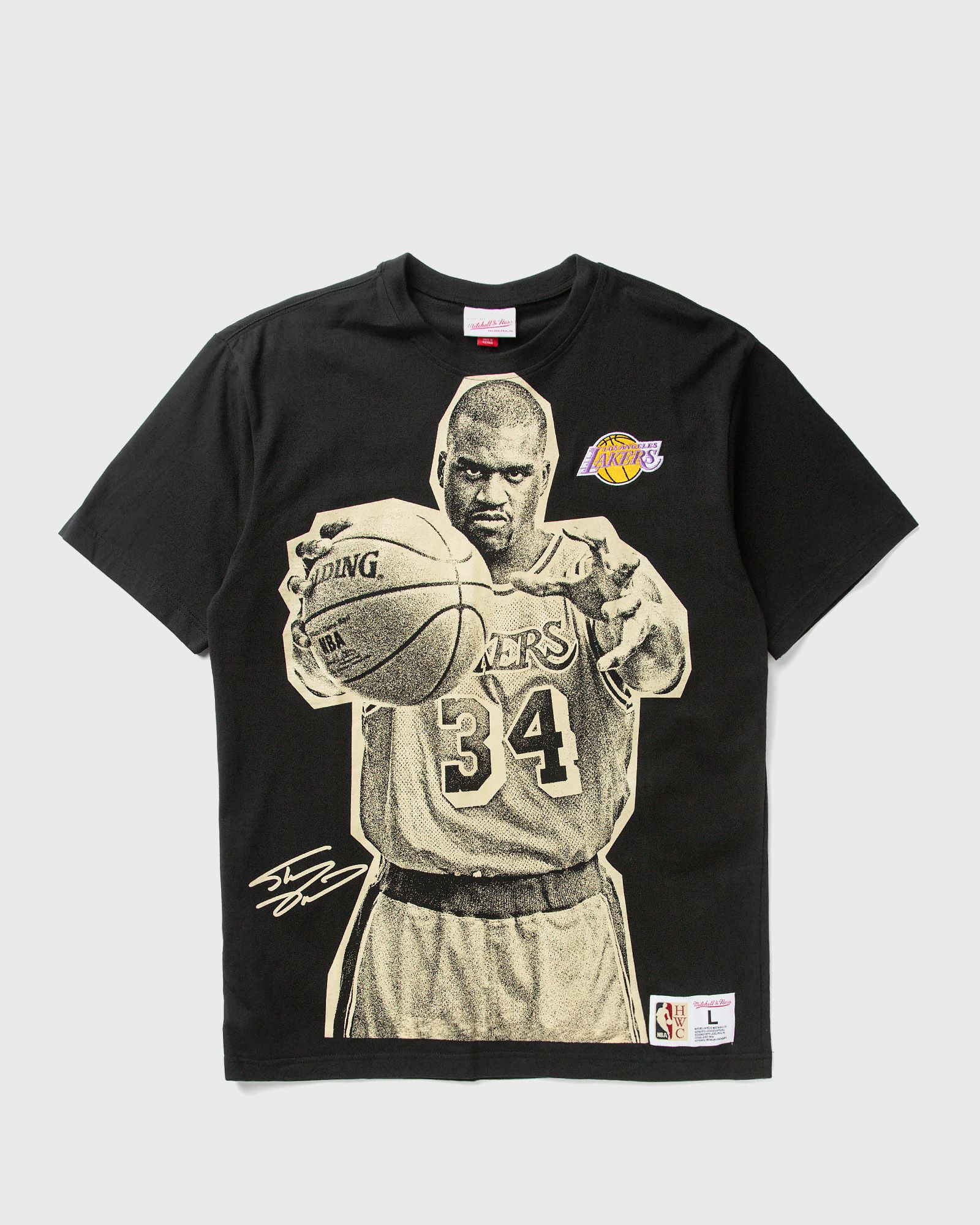 NBA BLOCKBUSTER SS PLAYER TEE VINTAGE LOGO LOS ANGELES LAKERS SHAQUILLE O'NEAL