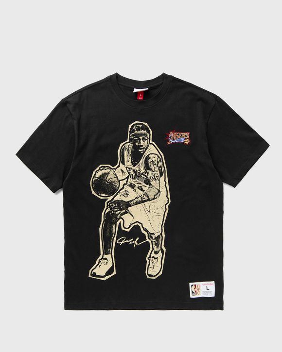 NBA BLOCKBUSTER SS PLAYER TEE VINTAGE LOGO PHILADELPHIA 76ERS ALLEN IVERSON