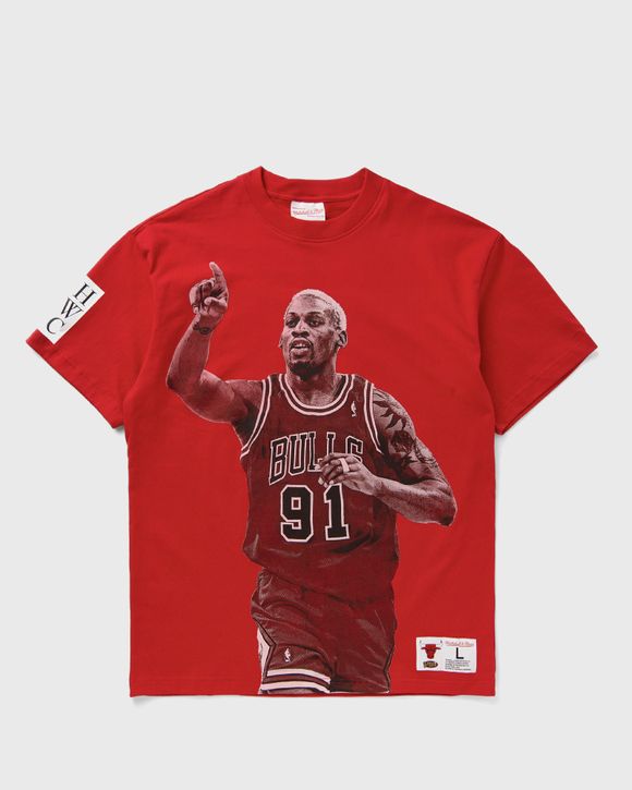 NBA ULTIMATE PLAYER TEE VINTAGE LOGO CHICAGO BULLS DENNIS RODMAN #91