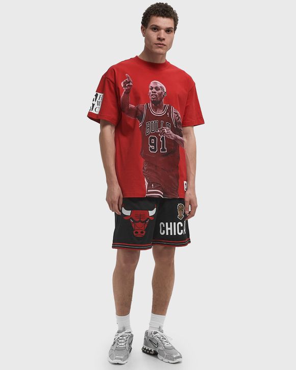 NBA ULTIMATE PLAYER TEE VINTAGE LOGO CHICAGO BULLS DENNIS RODMAN #91