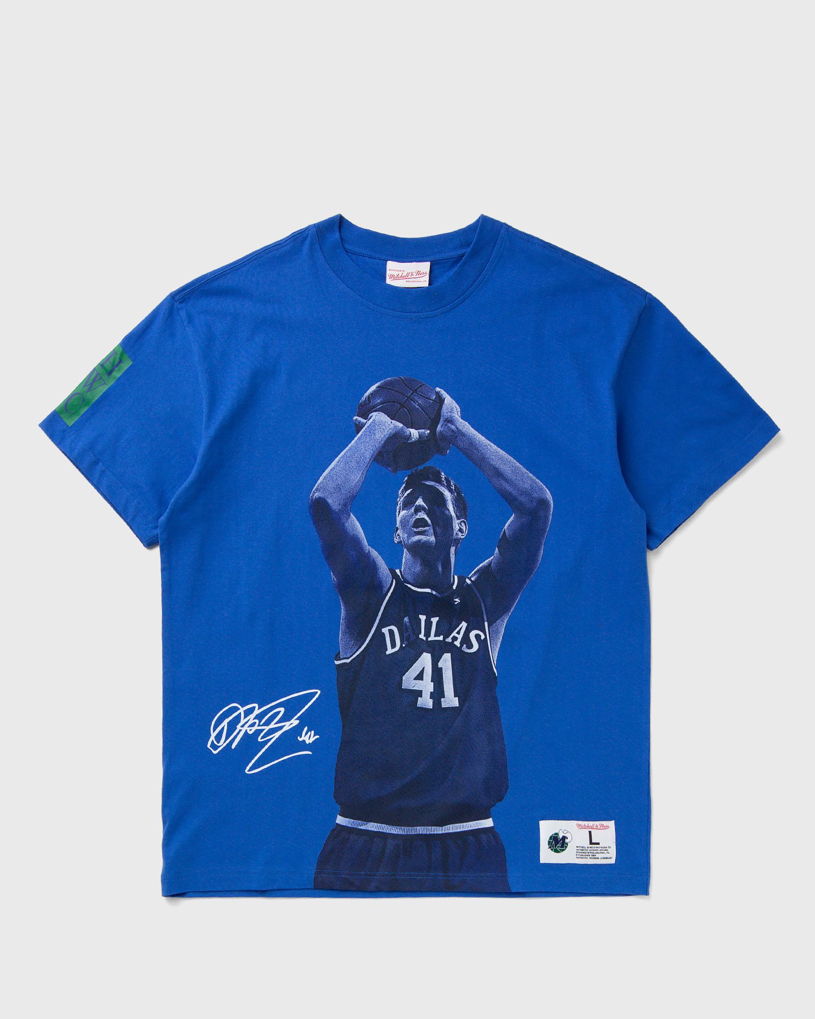 NBA ULTIMATE PLAYER TEE VINTAGE LOGO DALLAS MAVERICKS DIRK NOWITZKI #41