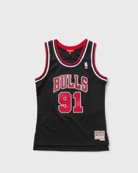 NBA Women's Swingman Jersey Chicago Bulls 1997-98 Dennis Rodman #91