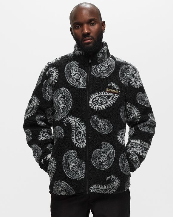 Napapijri Bandana-print Padded Jacket in Black for Men