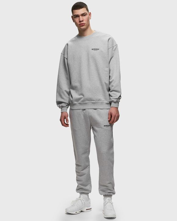 【REPRESENT】 CLUB LOGO ROUND GRAY Represent REPRESENT OWNERS CLUB SWEATER Grey | BSTN Store