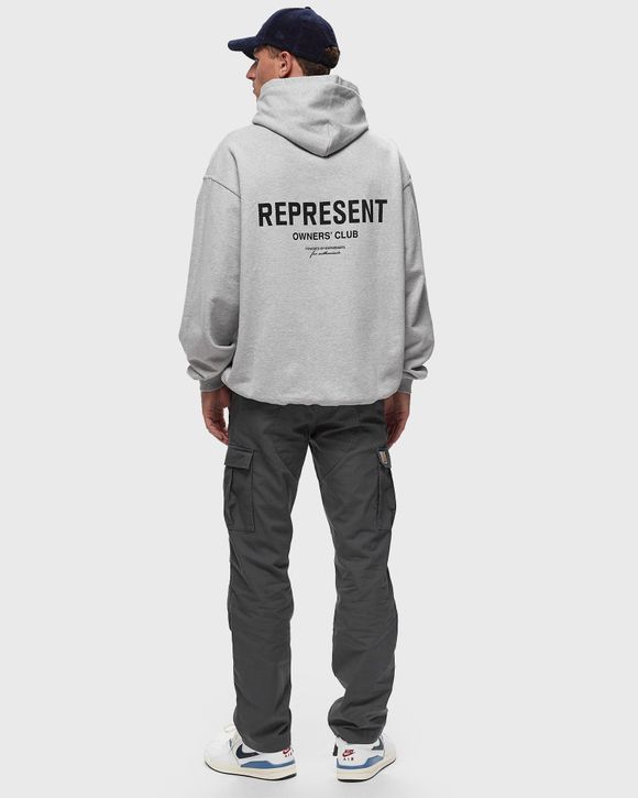 スウェット・トレーナー REPRESENT SWEATSHIRTS (OCM41113 001) Represent REPRESENT OWNERS CLUB HOODIE Grey | BSTN Store