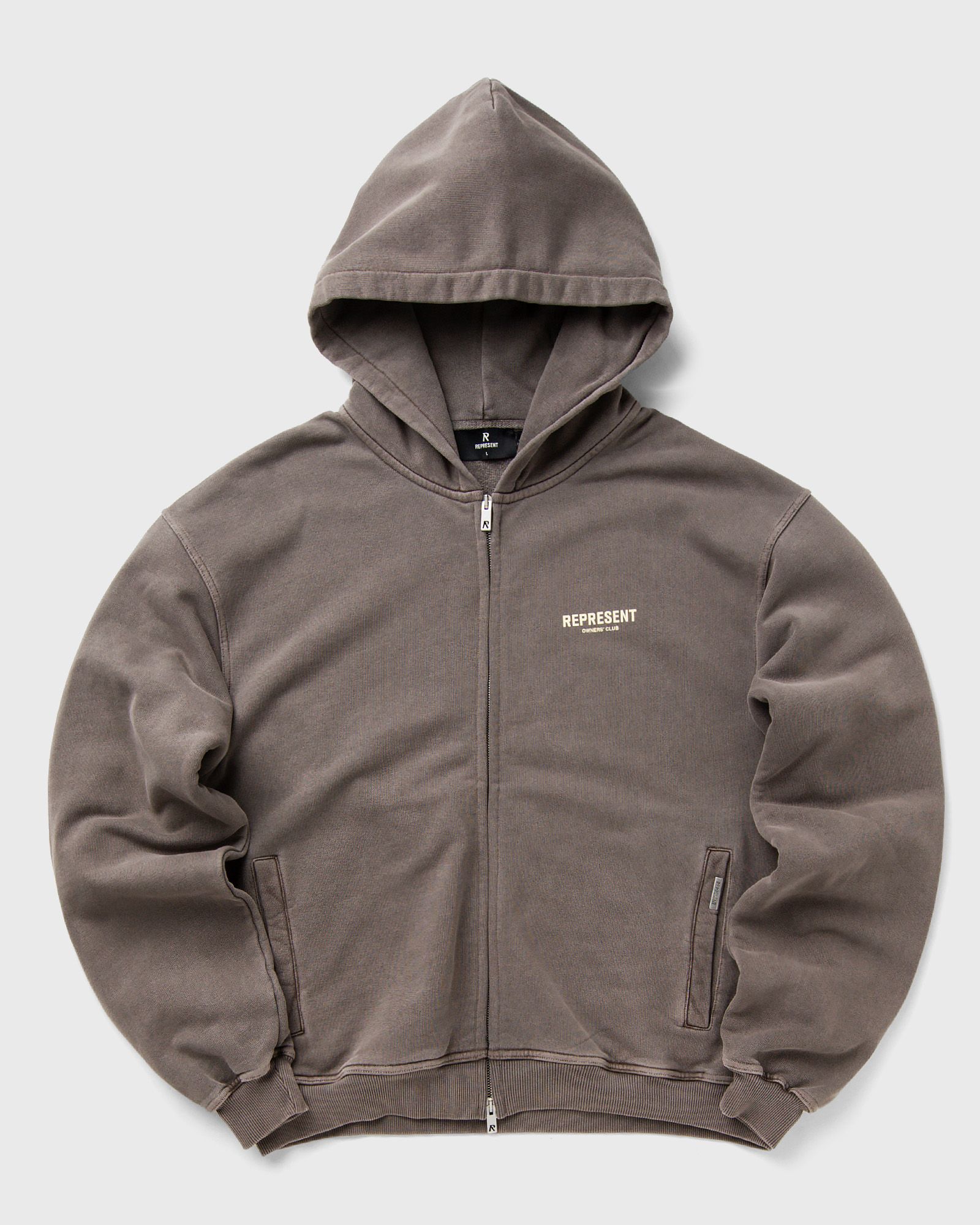 Represent REPRESENT OWNERS CLUB ZIP HOODIE Grey | BSTN Store