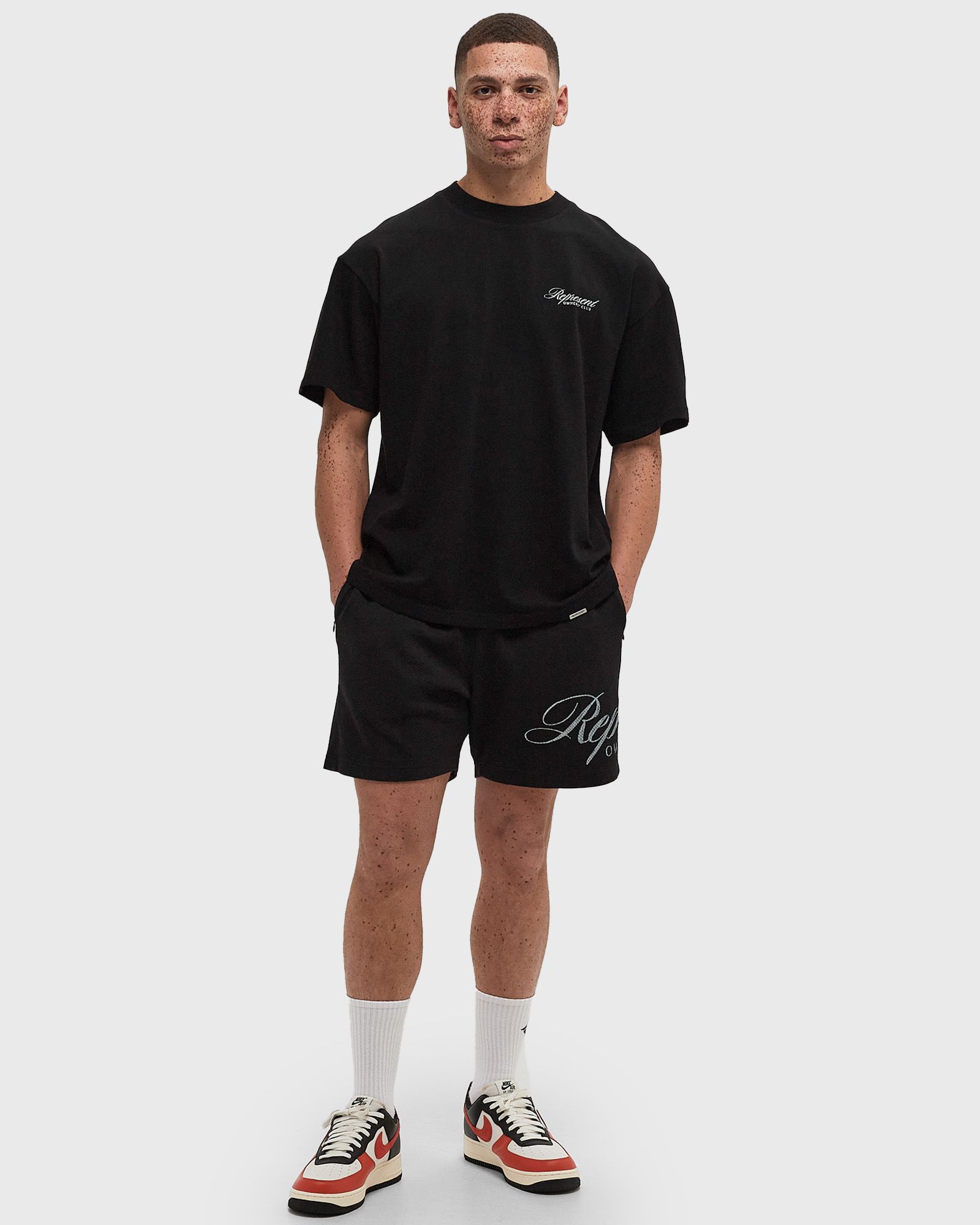 REPRESENT OWNERS CLUB SCRIPT MESH SHORTS