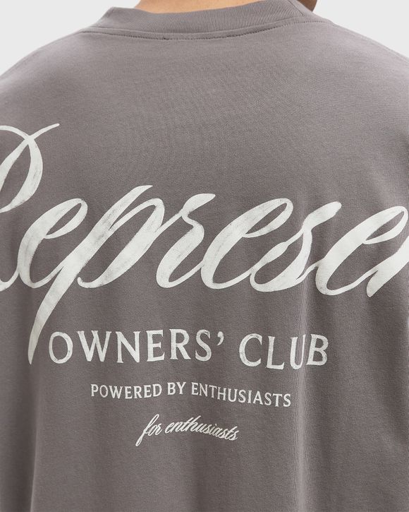 【REPRESENT】 CLUB LOGO ROUND GRAY Represent Represent Owners Club Script T-Shirt Grey | BSTN Store