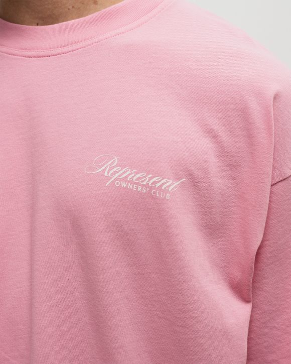 Represent REPRESENT OWNERS CLUB SCRIPT T-SHIRT Pink | BSTN Store
