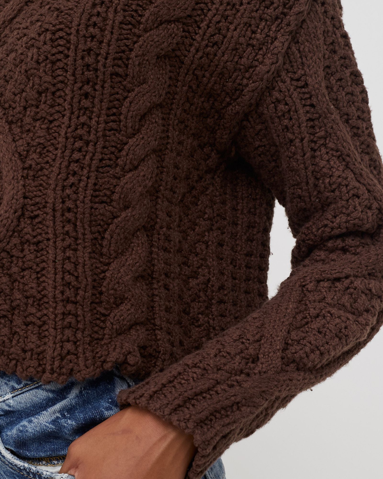 WMNS CUTTING EDGE CABLE SWEATER