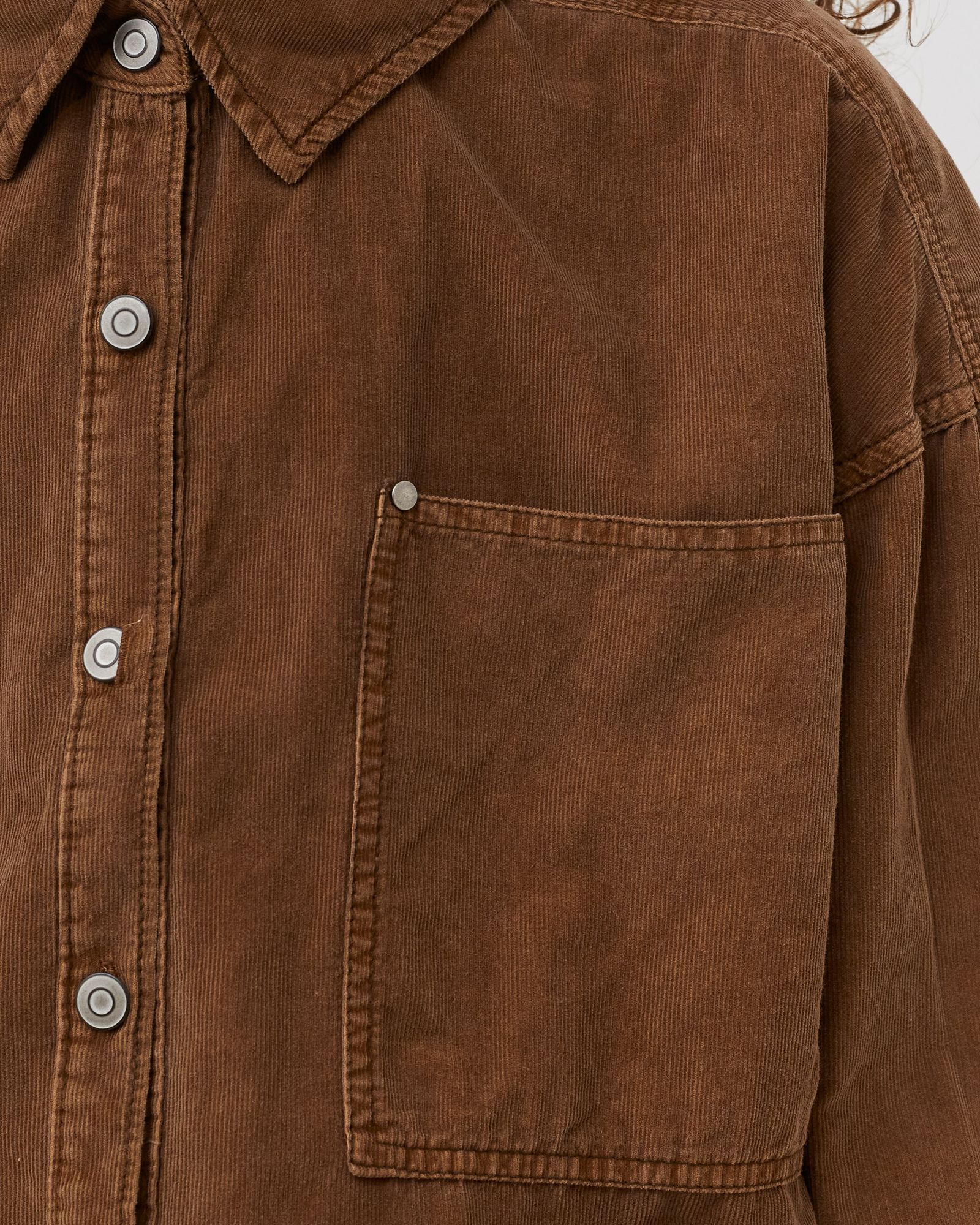 BABY CORD BUTTONDOWN WVN TOP