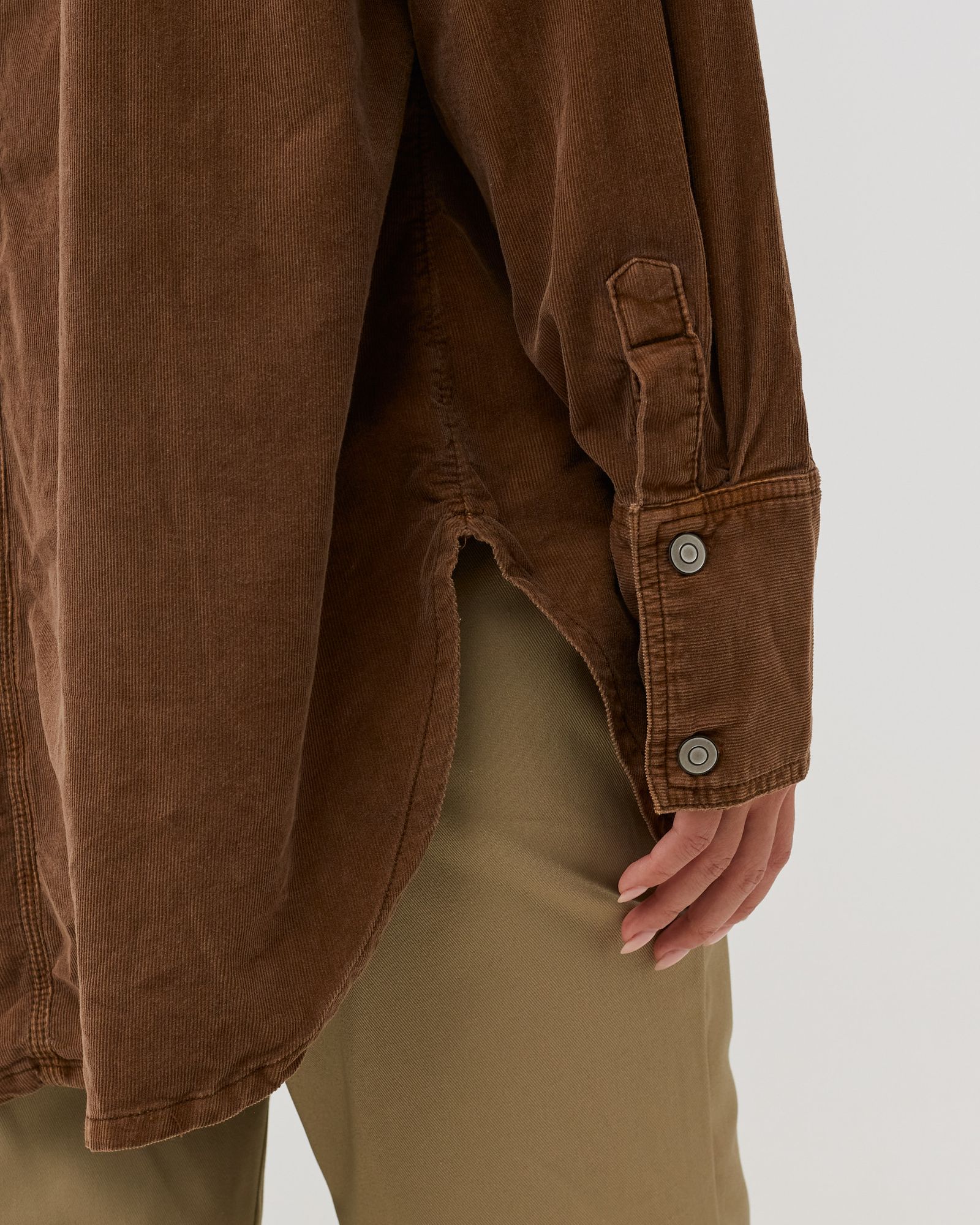 BABY CORD BUTTONDOWN WVN TOP