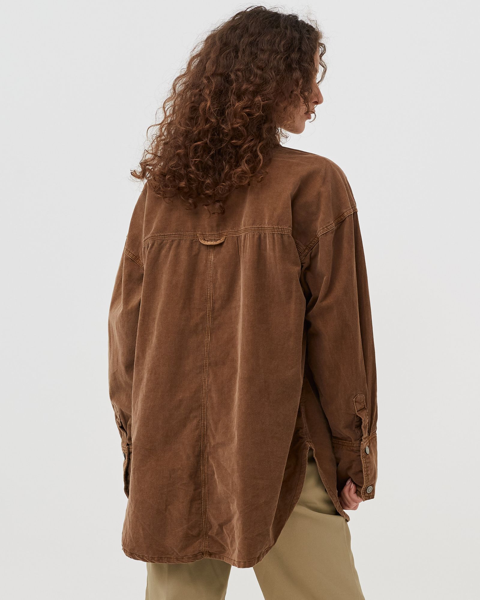 BABY CORD BUTTONDOWN WVN TOP