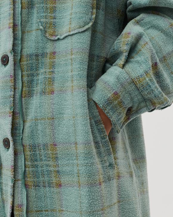 PLAID LONG RUBY HVY WGHT