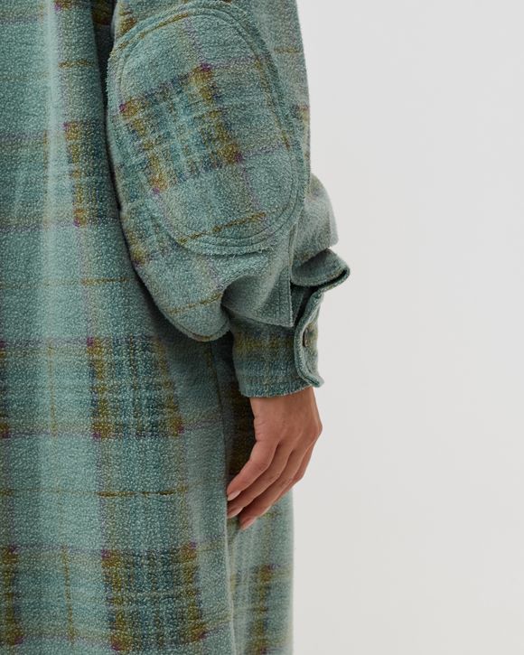 PLAID LONG RUBY HVY WGHT