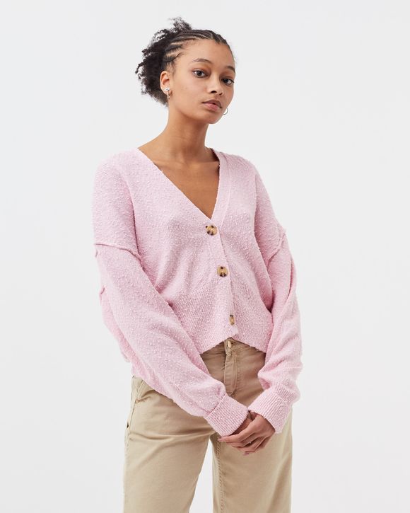 Free people pink cardigan best sale