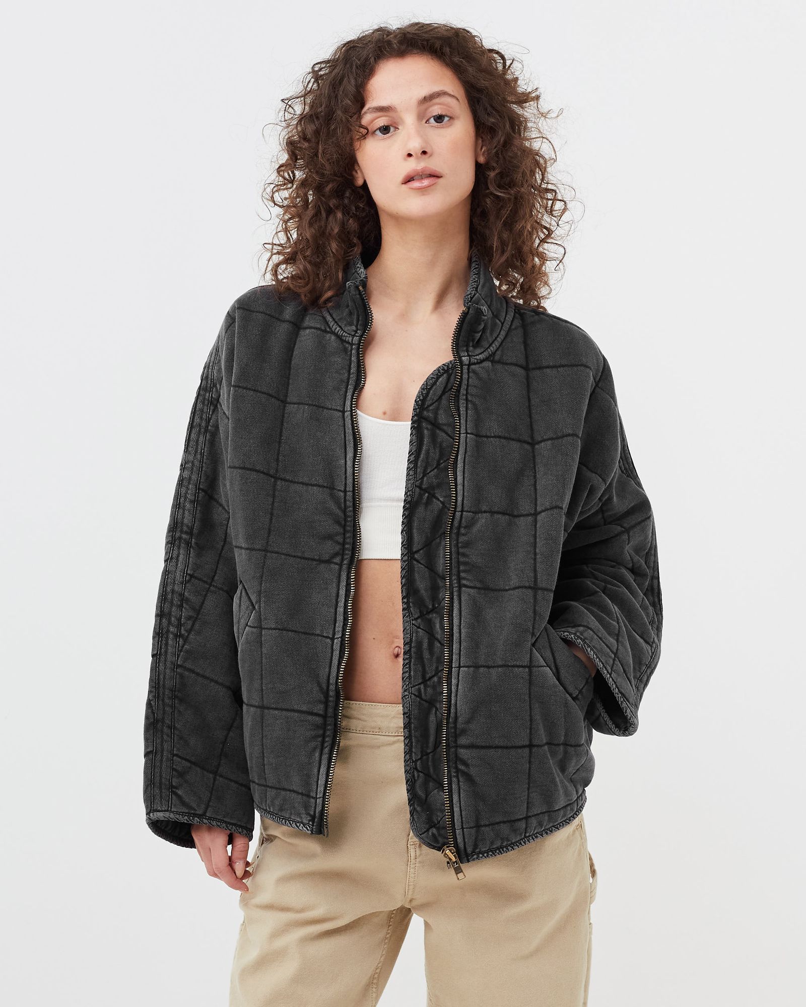 WMNS DOLMAN QUILTED KNIT