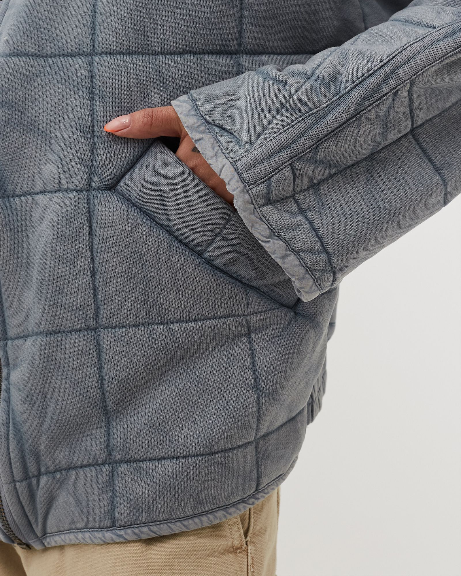 WMNS DOLMAN QUILTED KNIT JACKET