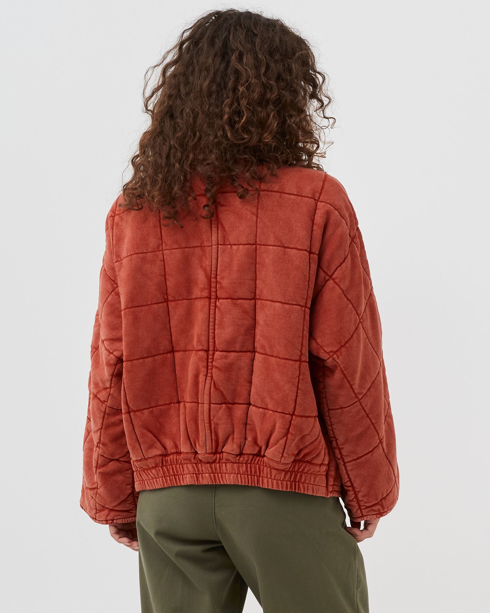 DOLMAN QUILTED KNIT JACKE JACKET