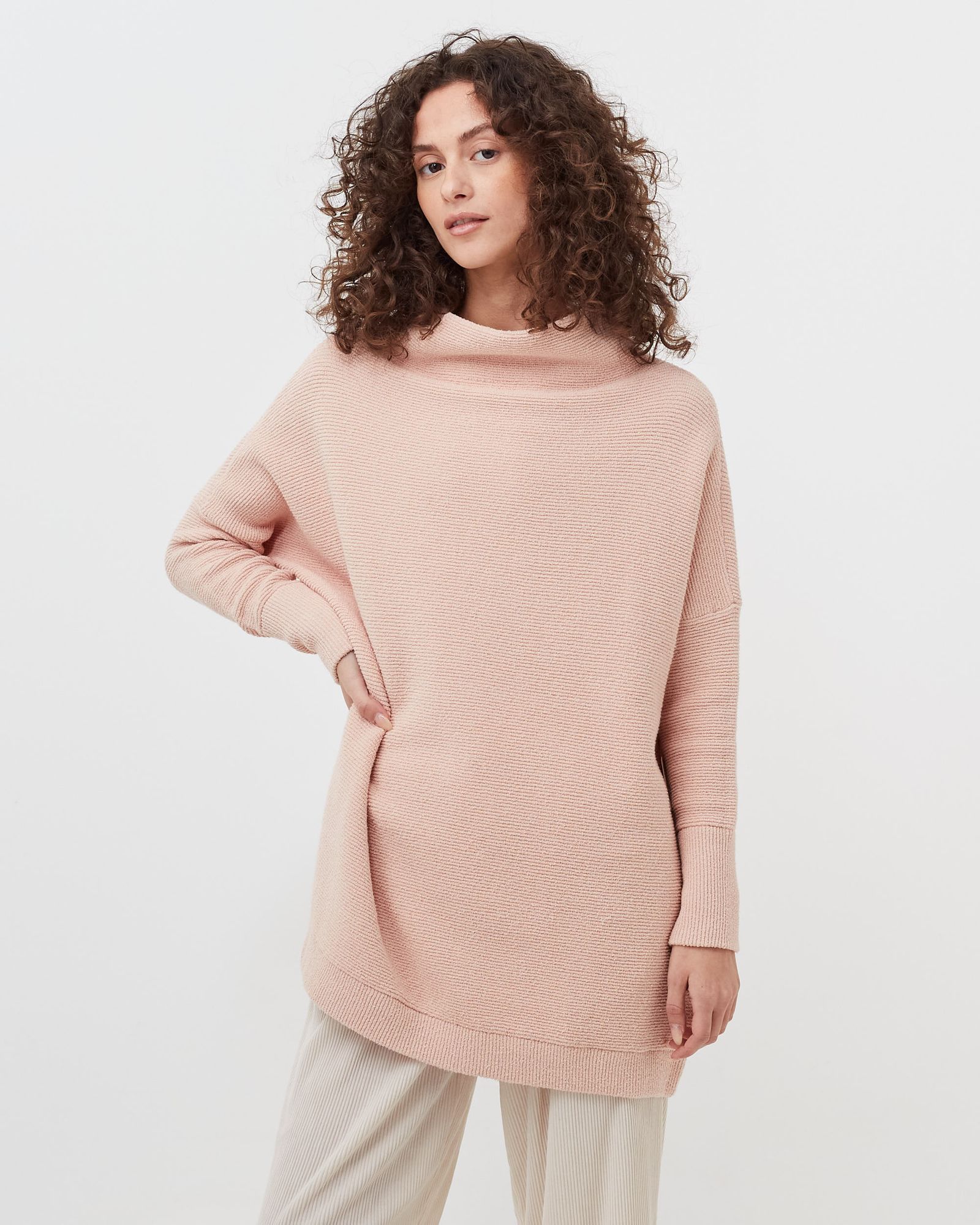 WMNS OTTOMAN SLOUCHY TUNIC SWEATER