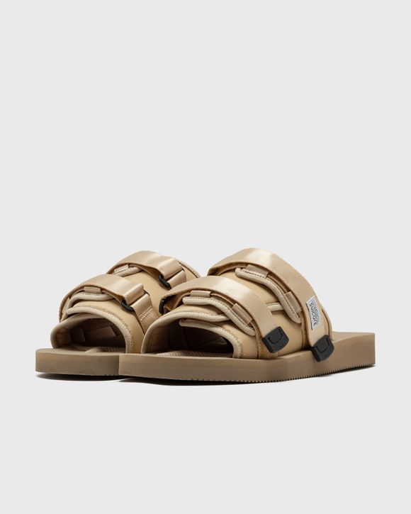 Moto-Cab Slides in Beige Nylon