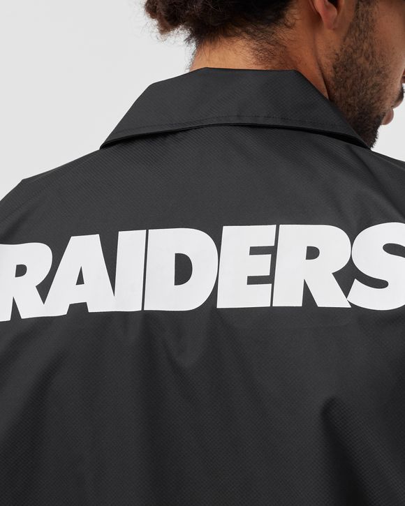 Nfl F201mjk101 Raiders Coach Jacket in Black for Men