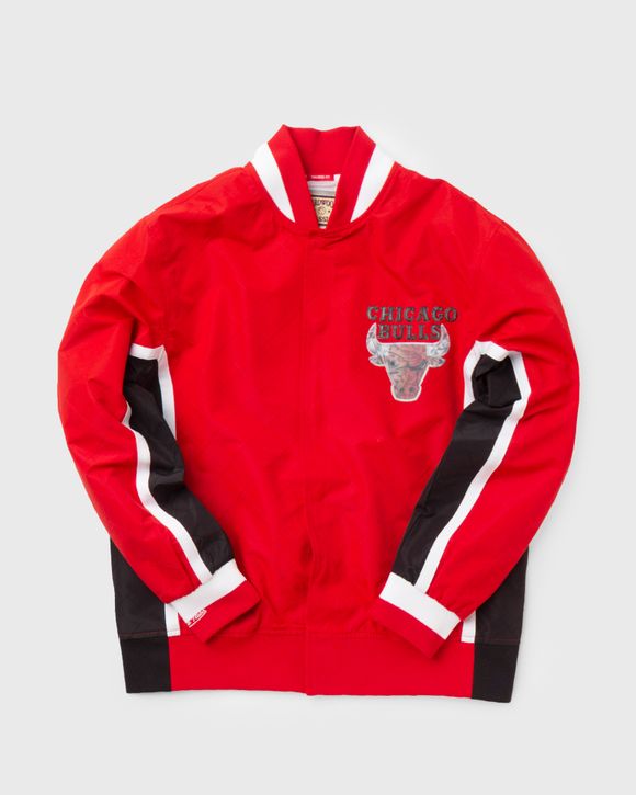 Mitchell & Ness Chicago Bulls 75th Anniversary Warm Up Jacket Red