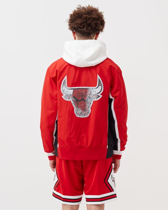 Chicago bulls warm up jacket mitchell and discount ness