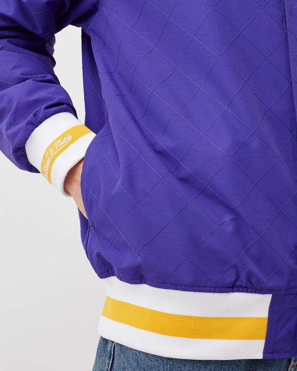 Mitchell & Ness 75th Anniversary Warm Up Jacket LOS ANGELES LAKERS Purple -  DARK PURPLE