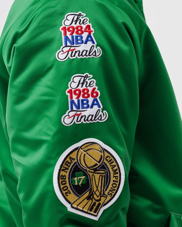 Mitchell & Ness 2008 NBA Finals Boston Celtics Satin Jacket Coat Size  Large NEW