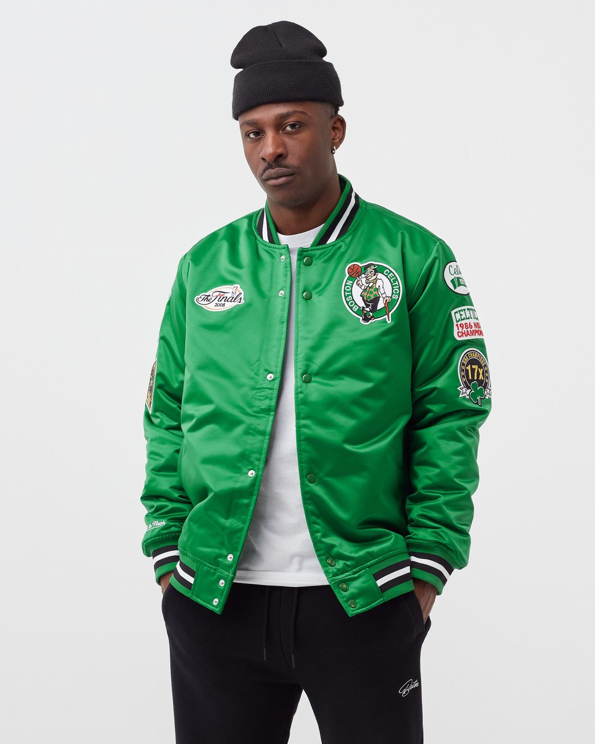 Mitchell and ness celtics wool jacket hotsell