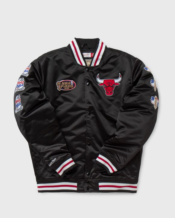 Mitchell and ness chicago bulls hot sale satin jacket