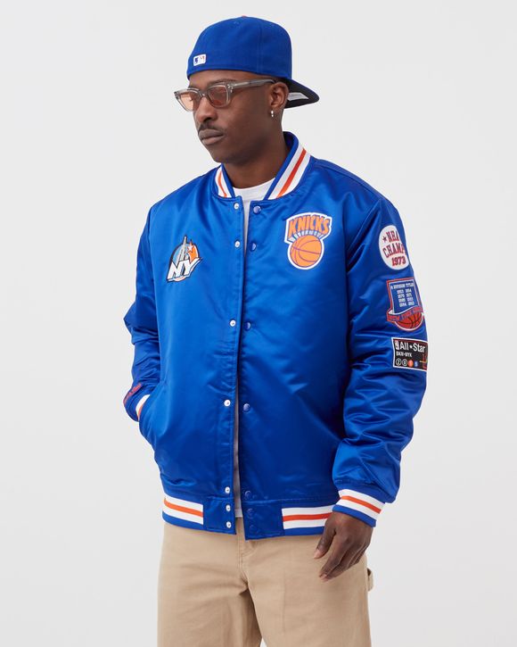 Knicks jacket mitchell and ness sale