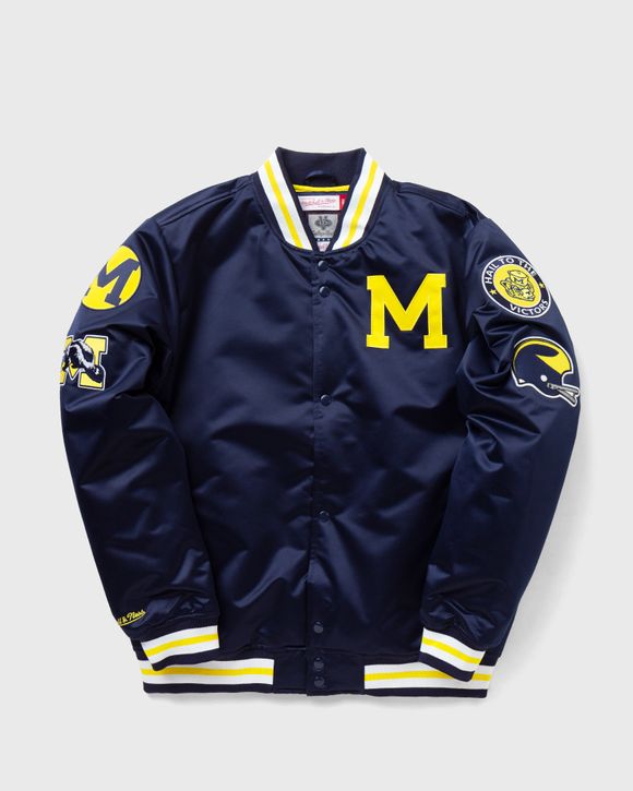 Mitchell & Ness NCAA Champ City Satin Jacket Blue | BSTN Store