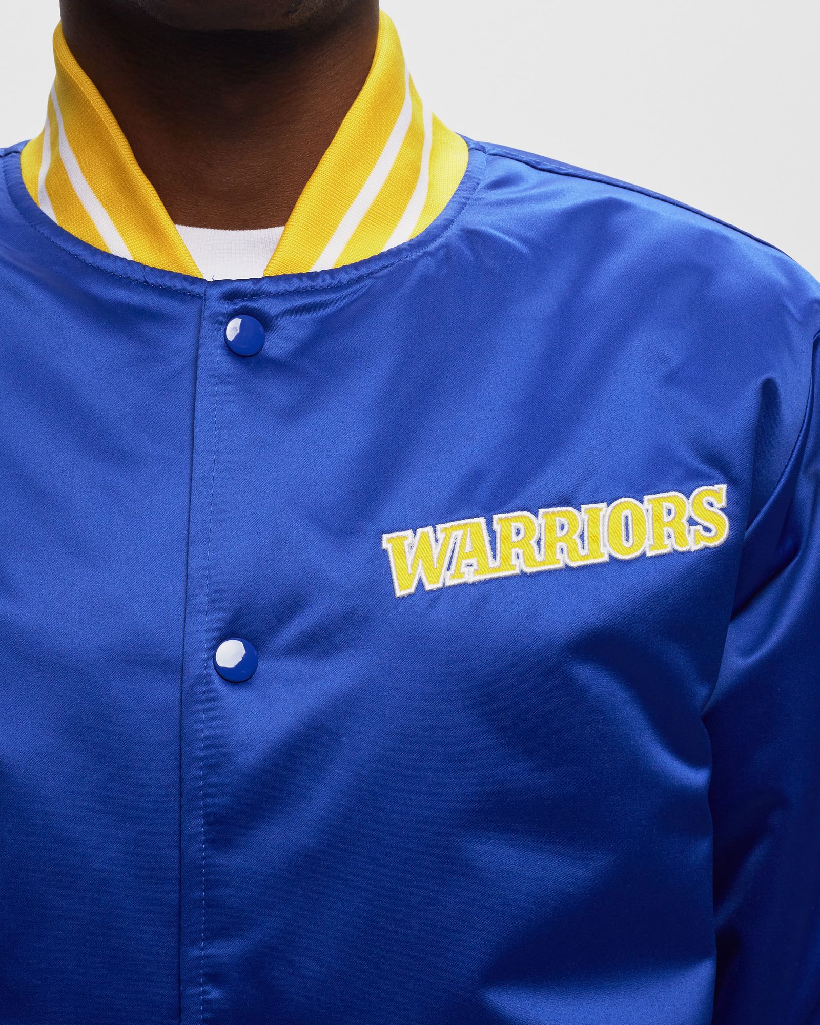 NBA Heavyweight Satin Jacket Golden State Warriors