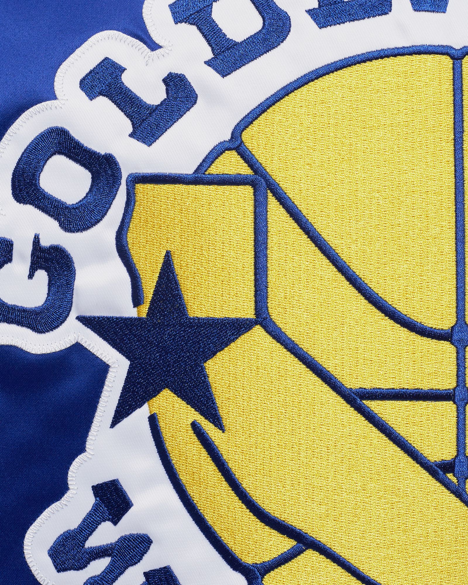 NBA Heavyweight Satin Jacket Golden State Warriors